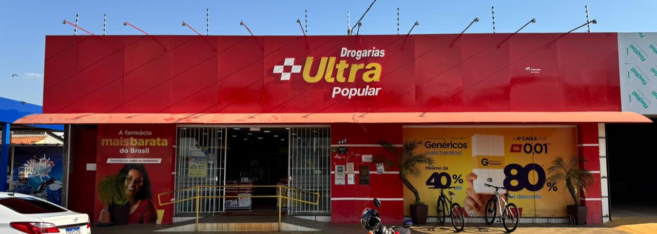 Frente da Loja Drogaria Ultra Popular
